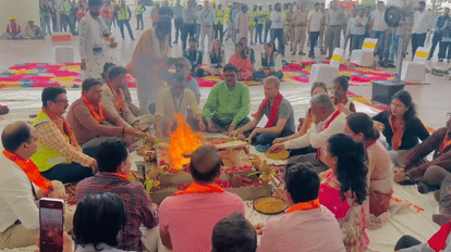 Vedic mantras resonated at Noida International Airport ahead of flights