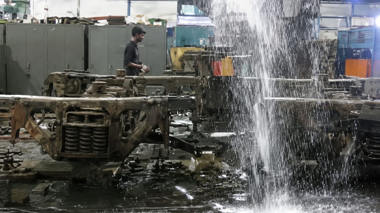 Rail Engine Factory Work Disrupted as Rainwater Floods Caisson Bogie and MCTR Shops