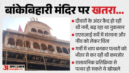 Banke Bihari Temple Stones Were ‘Suffocating’ Under Polymer Coating, ASI Begins Scientific Restoration