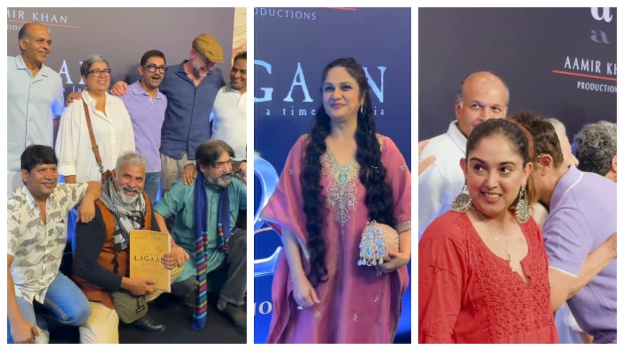 Lagaan re release special screening on completing 25 years aamir khan gracy singh see viral videos
