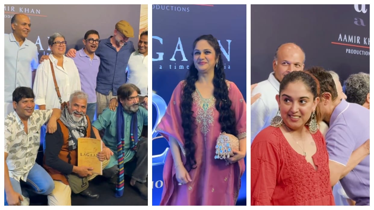 Lagaan re release special screening on completing 25 years aamir khan gracy singh see viral videos
