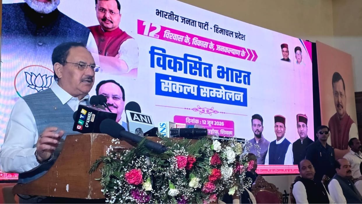 jp nadda says modi government 12 years brought new development speed to himachal