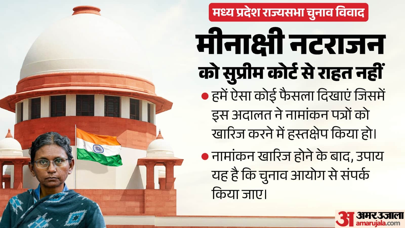 मीनाक्षी नटराजन को सुप्रीम कोर्ट से भी नहीं मिली राहत