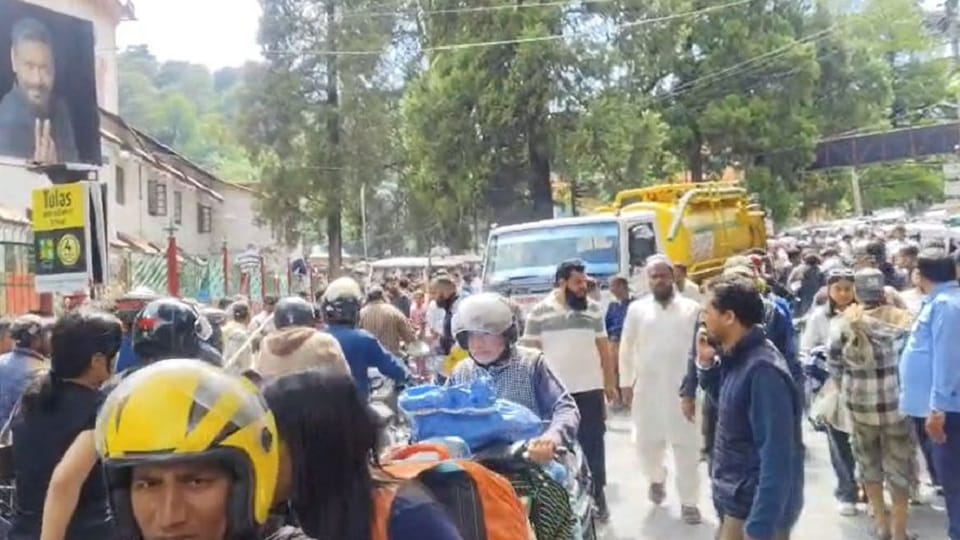 An out-of-control water supply truck crushed two female tourists in nainital