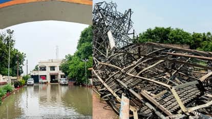 Storm and rain wreak havoc in UP; trees and poles toppled, seven people dead.