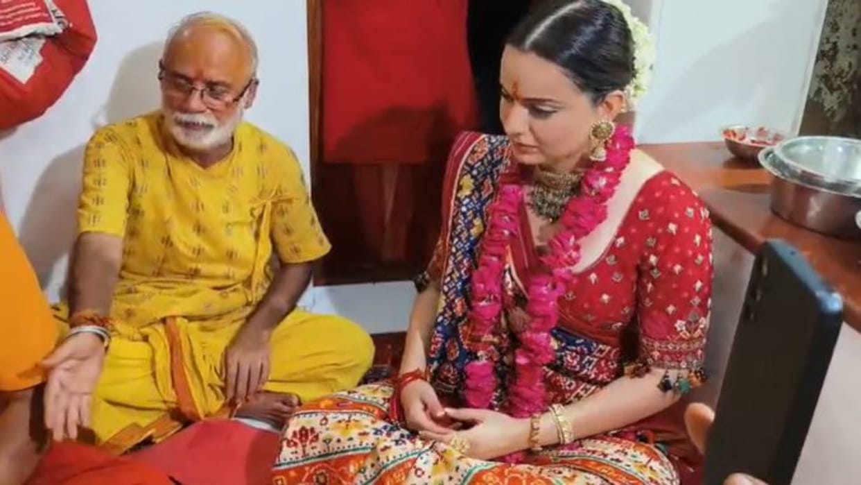 Jodhpur: Kangana Ranaut visits Ganesh Temple as Modi government completes 12 years, seeks blessings for PM