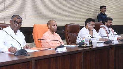 CM Yogi message No laxity in road projects all work completed before rains review held in varanasi