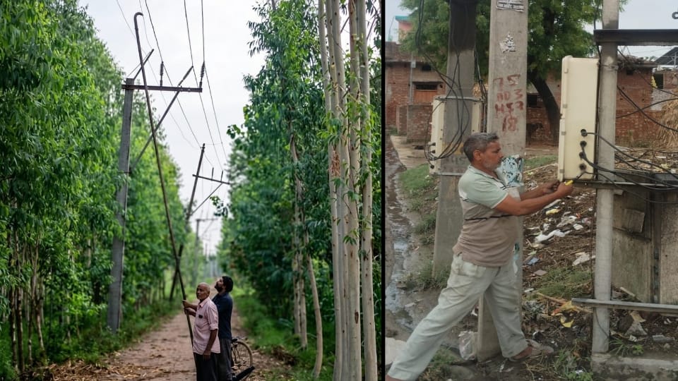 Shamli: Power supply disrupted in 230 villages across the district due to storms and rain; 25 poles toppled