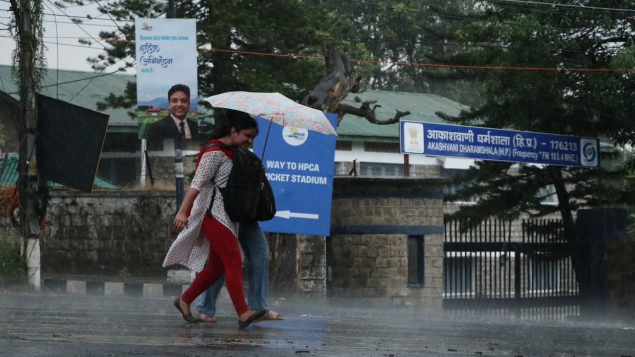 himachal pre monsoon rain hailstorm orange alert pandoh dam water release warning