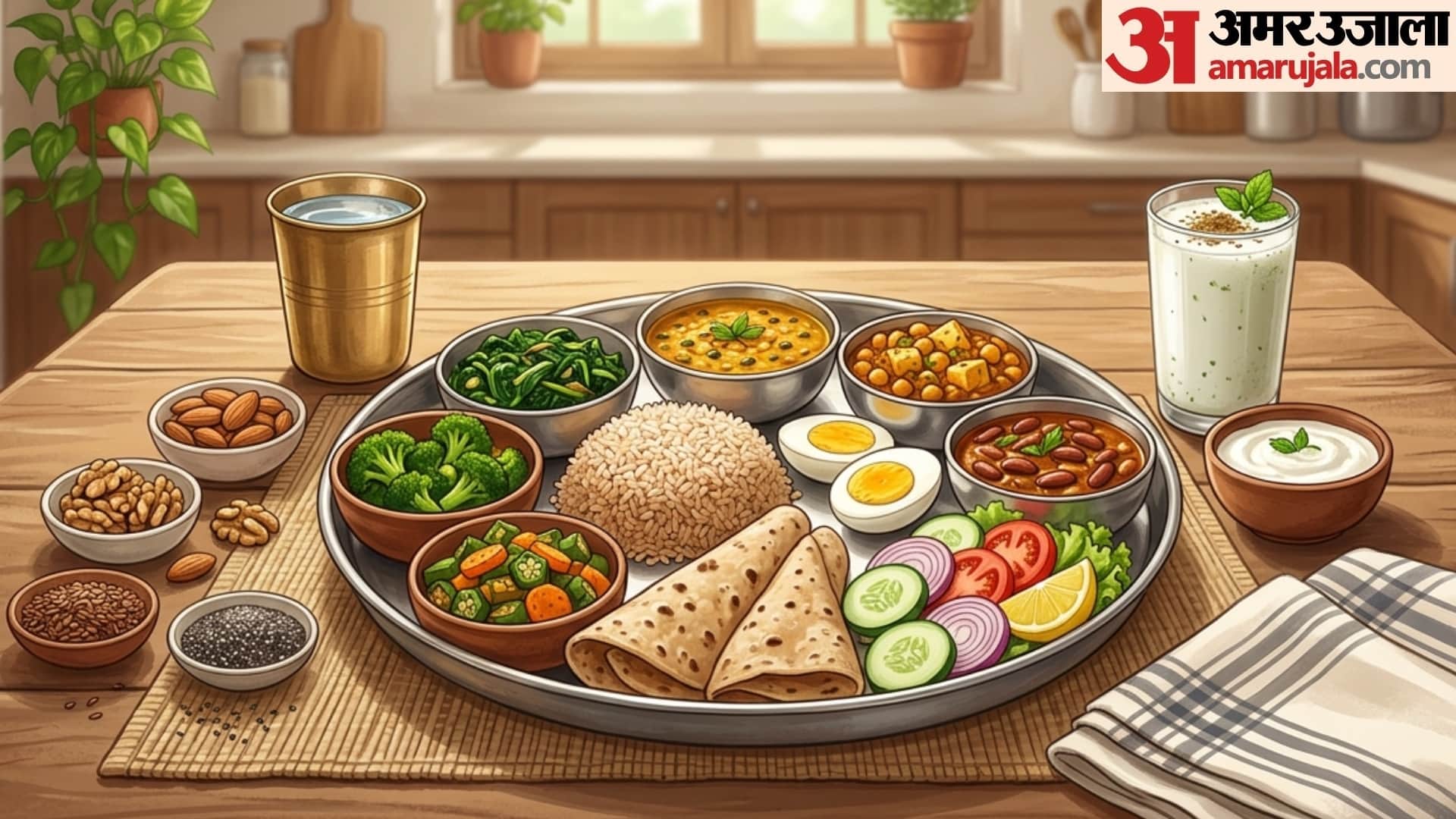 what to eat in lunch for healthy lifestyle in hindi lunch kaisa hona chahiye
