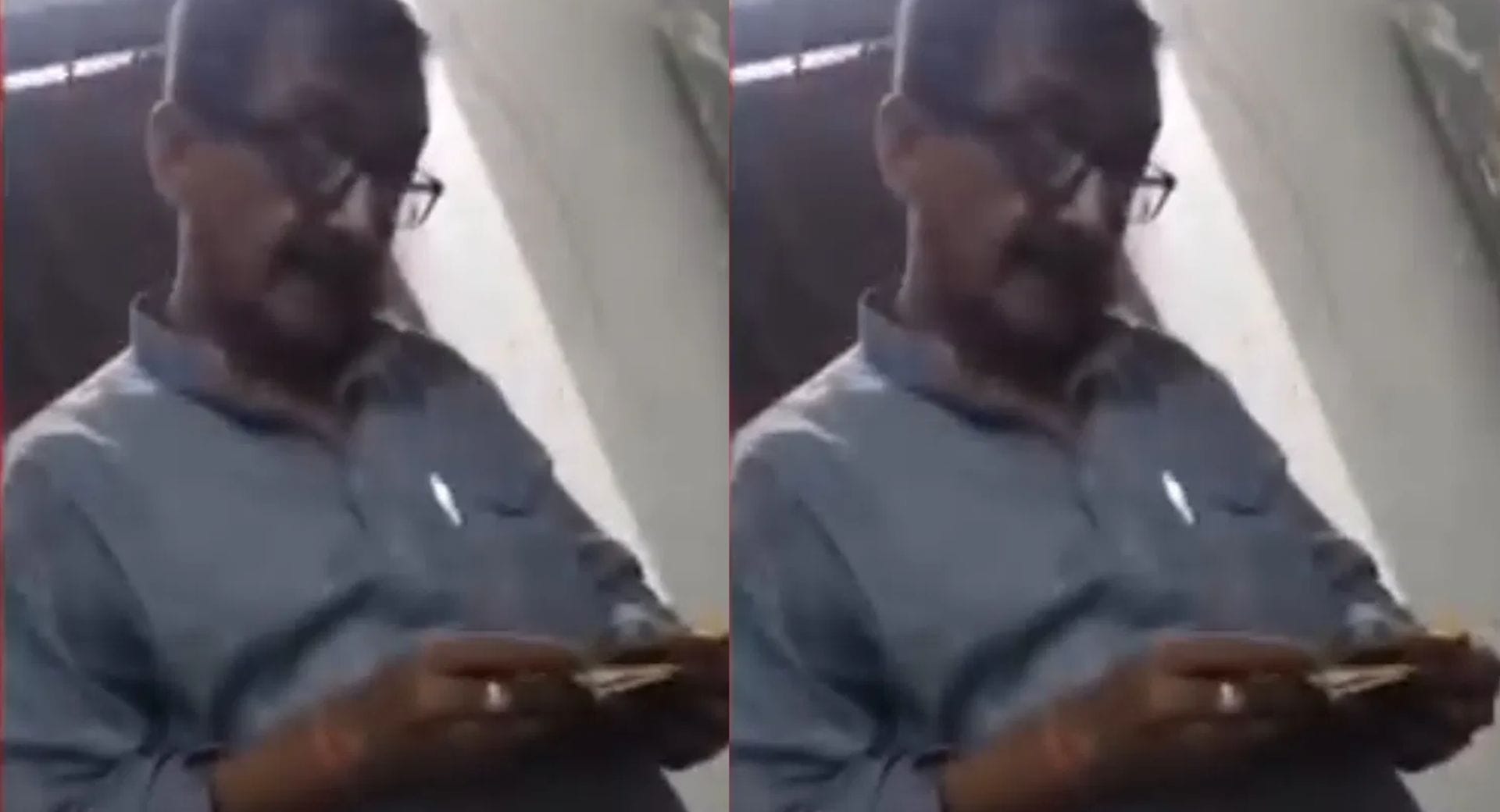 पैसे लेते हाई स्कूल के शिक्षक