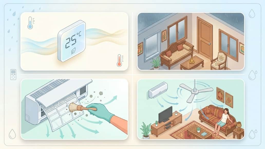 running your AC at 18°C monsoon mistake Use this secret save electric bill