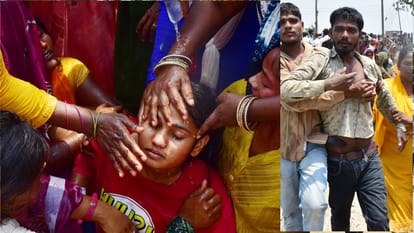 Nausad Accident in Gorakhpur, Kin take to streets again; administration hands over cheques of 5 lakh each.