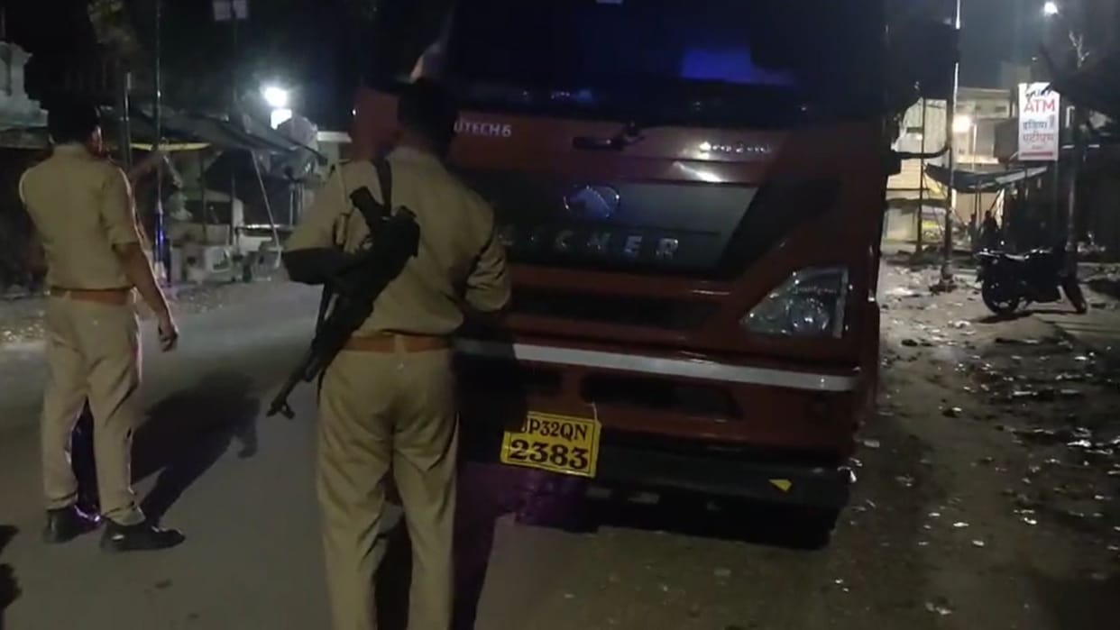 two young man died and one injured in road accident in bhadohi