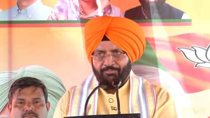 BJP rally in Abohar Haryana CM Nayab Saini AAP government