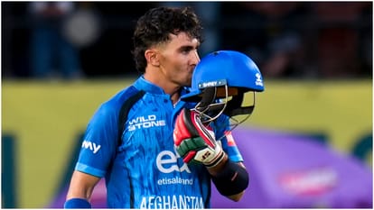 IND vs AFG: Rahmanullah Gurbaz hits fastest century against India in first odi dharmshala