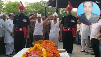 Jhunjhunu: Brave soldier laid to rest with full military honours, son’s final salute leaves mourners emotional