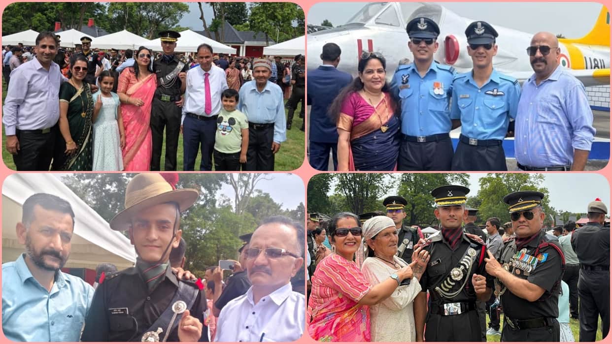 himachal nine sons and one daughter become army air force officers