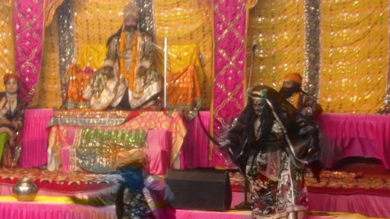 Jhansi: Vrindavan's 'Raas-Leela' festival held at the Mehndi Bagh Ram-Janaki Temple
