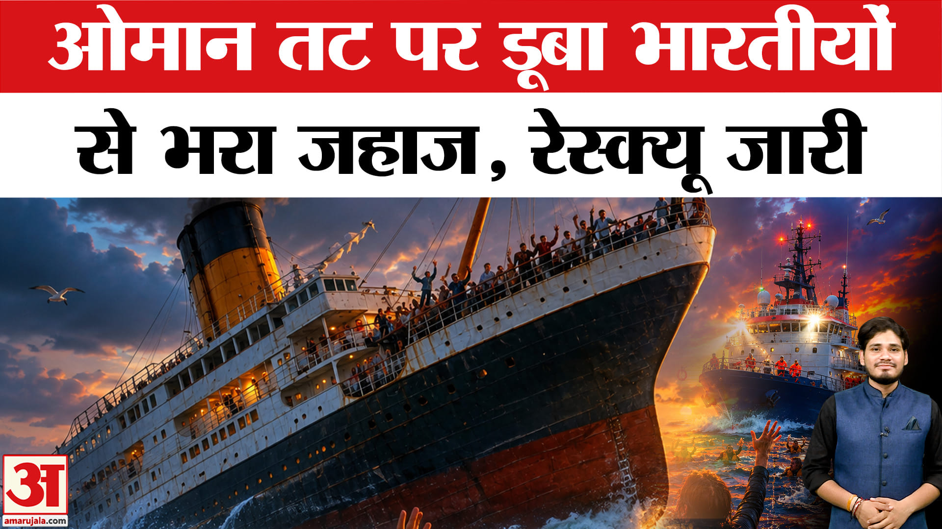 ओमान में जहाज दुर्घटना