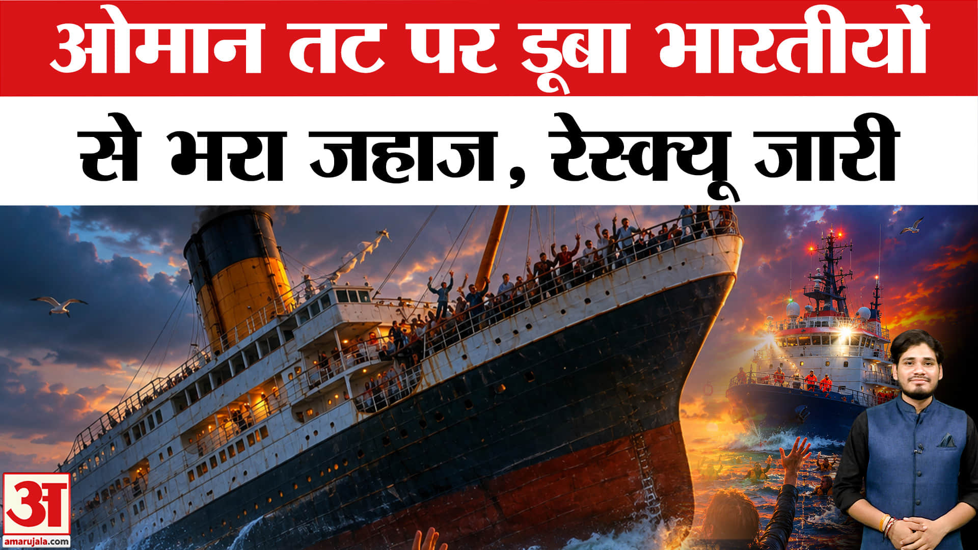 ओमान में जहाज दुर्घटना