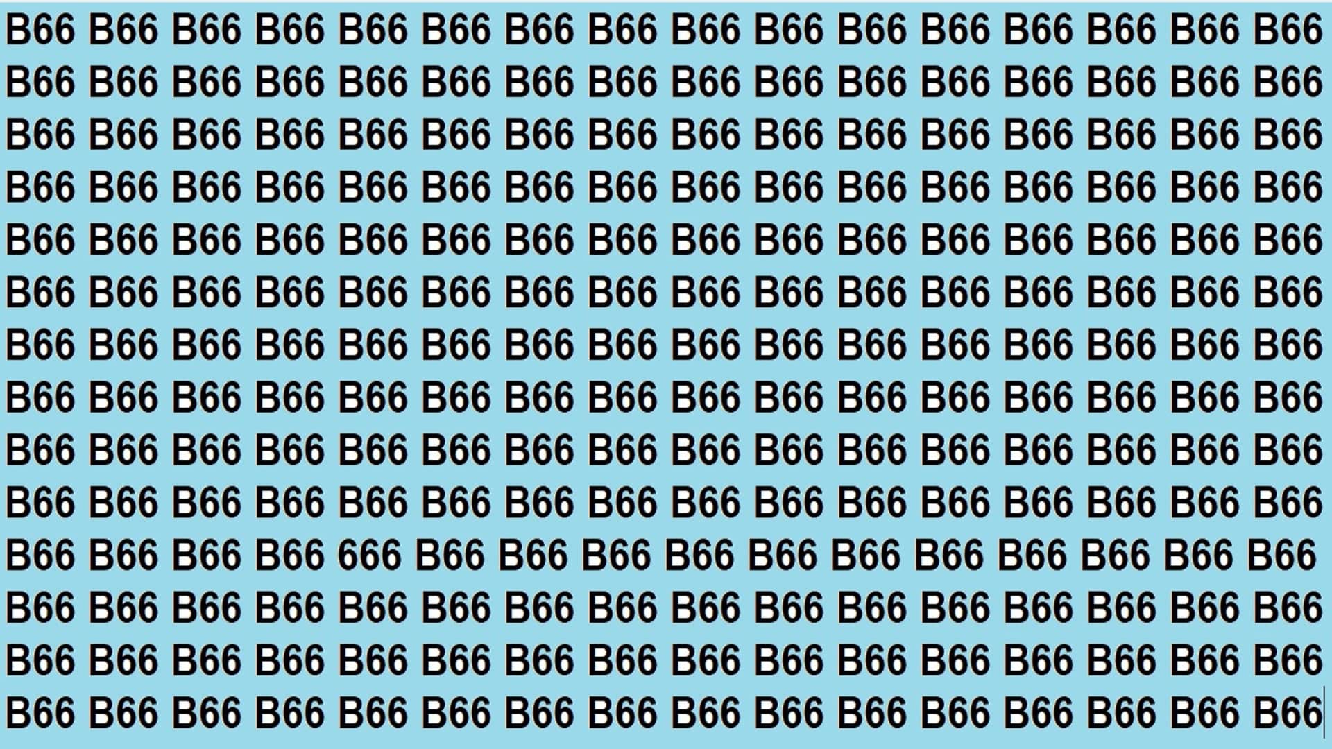 Optical Illusion Iq Test Brain Test If You Have Hawk Eyes then Find 666 in 15 Seconds