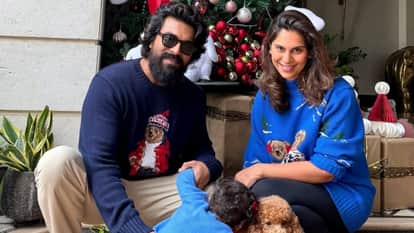Ram Charan And Upasana Konidela Share The First Glimpse Of Their Twins Writing Heart Is full