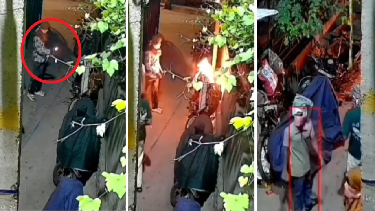 Minor set two wheelers on fire to avenge a slap