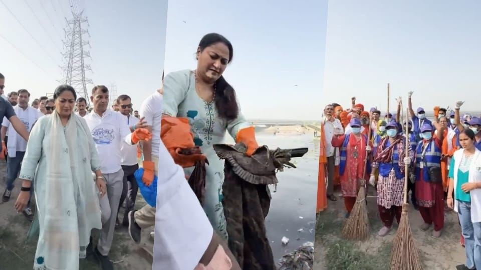 A mega cleaning drive was conducted at 28 ghats in Delhi