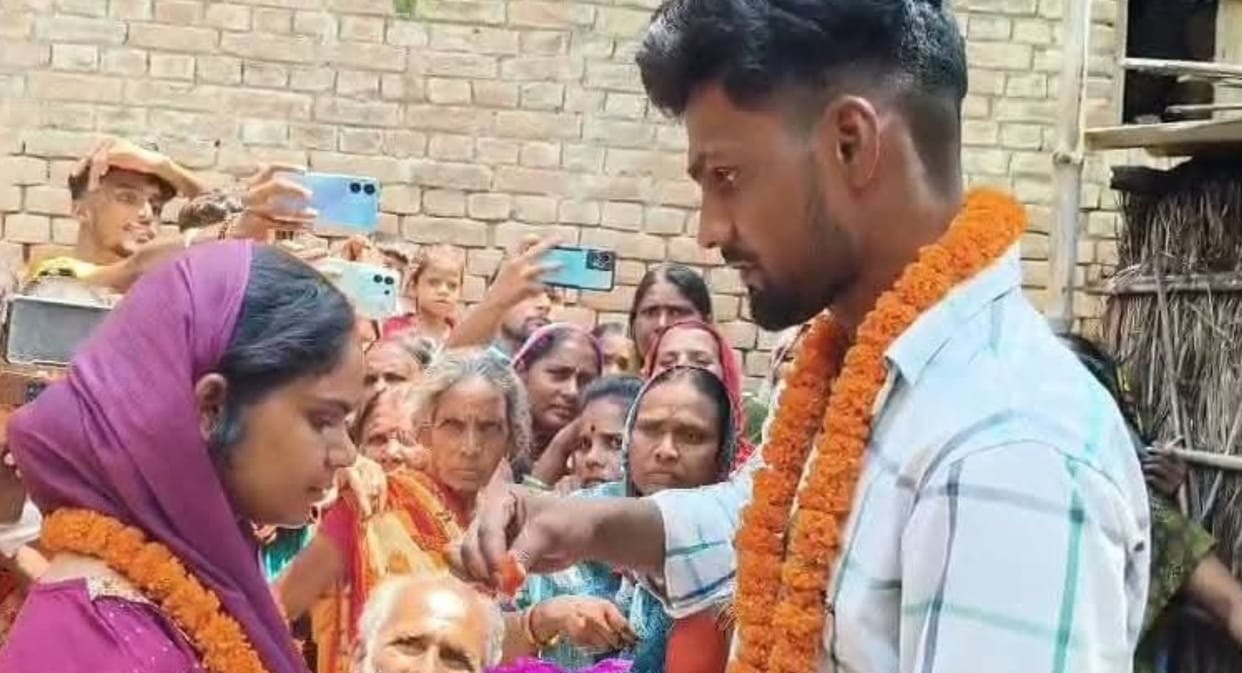 Bihar Man Caught Meeting Girlfriend Late at Night Village Panchayat Gets Them Married on Spot