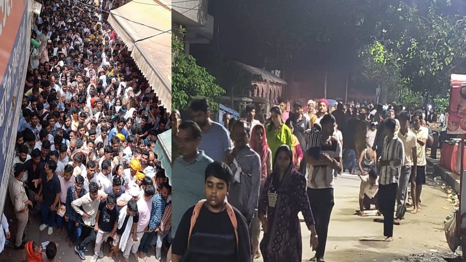 Scuffle Breaks Out Between Youths and Police Amid Heavy Rush at Banke Bihari Temple