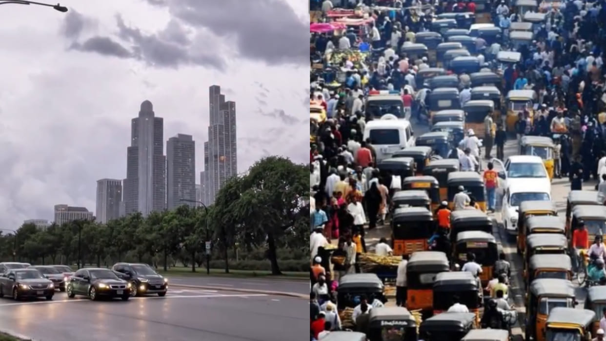 Indian Army Veteran compares chicago and delhi gurugram after observing the infrastructure following the rain