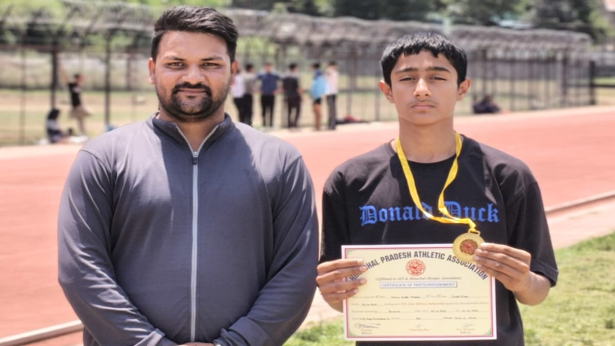 हिमाचल: स्तरीय एथलेटिक्स चैंपियनशिप में ध्रुव सिंह ठाकुर ने जीता स्वर्ण