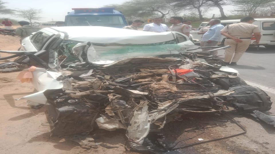 Six members of same family from Matana village in Fatehabad district died in a road accident