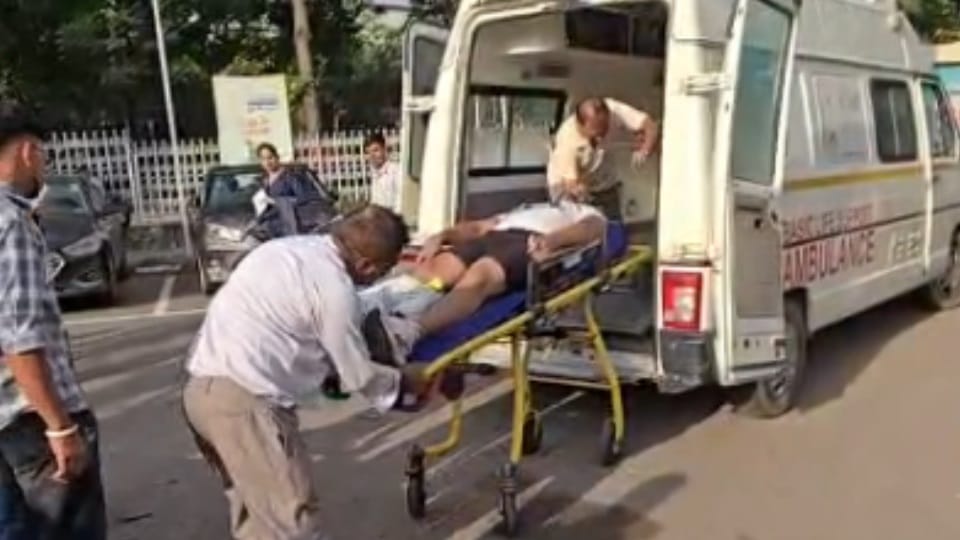 Haryana Youth from Hisar suffers leg fracture during PST arrived Devi Lal Stadium for test