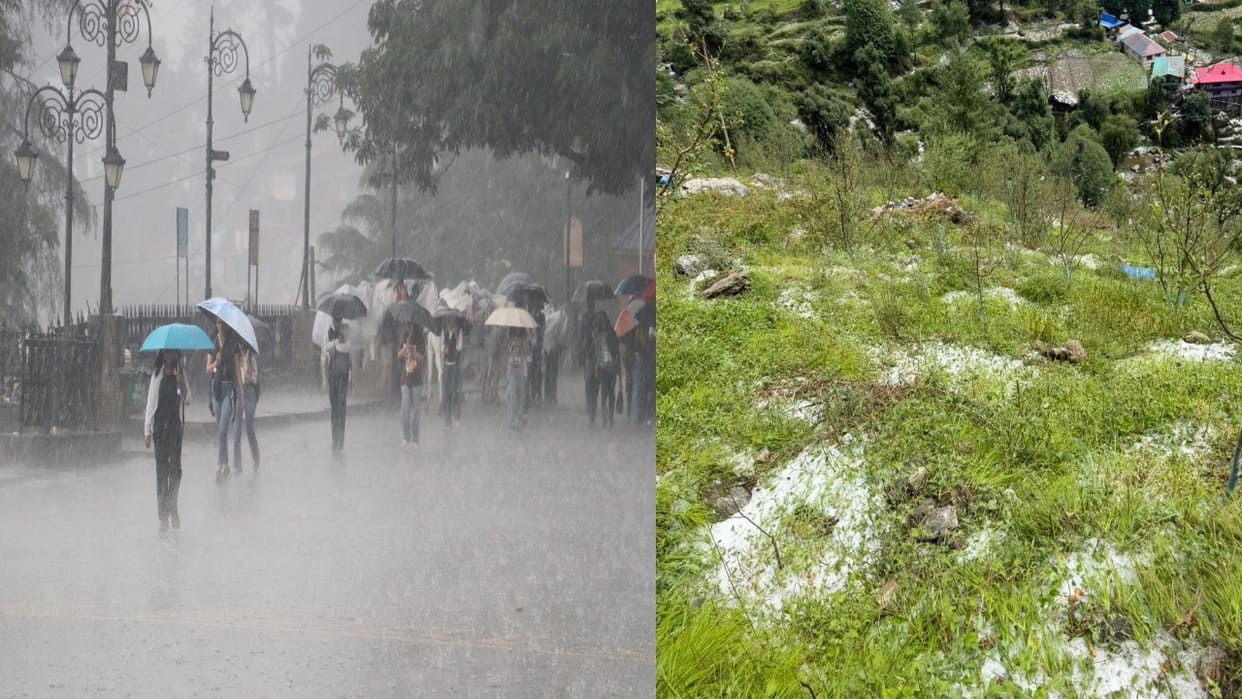 Himachal Weather: Heavy rain in Shimla, hailstorms in several areas; here is how long the rain will continue i