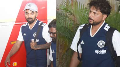 UP: India and Afghanistan teams arrive in Lucknow; fans eager to catch a glimpse of Rohit and Shreyas—see phot