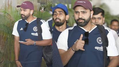 UP: India and Afghanistan teams arrive in Lucknow; fans eager to catch a glimpse of Rohit and Shreyas—see phot