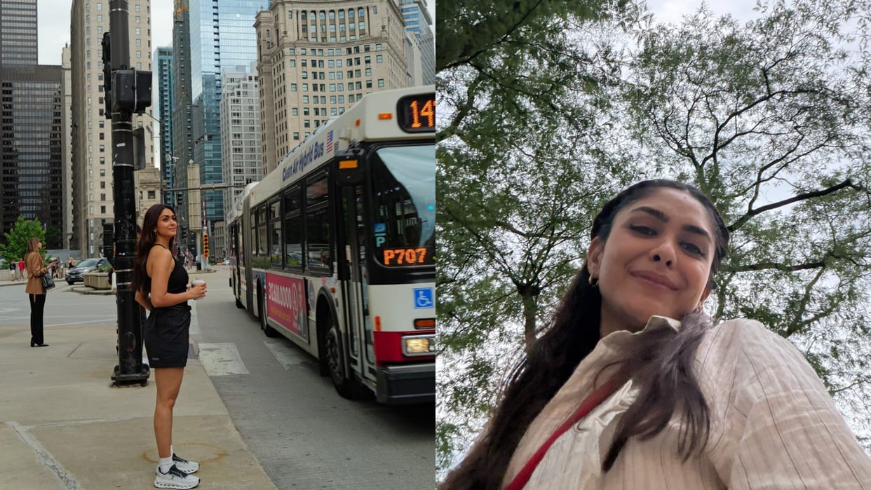 Mrunal Thakur shares photos from chicago amid hai jawani toh ishq hona hai buzz