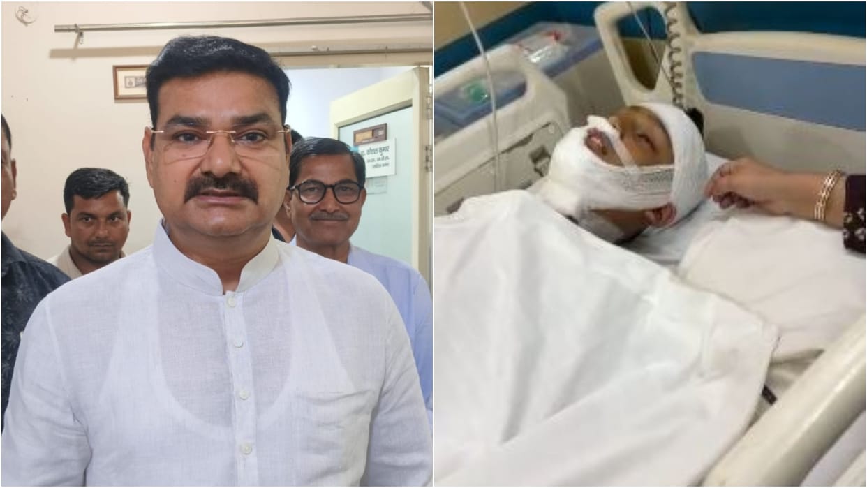 sugarcane minister sanjay gangwar nephew neck was slit by Chinese manjha in Bareilly