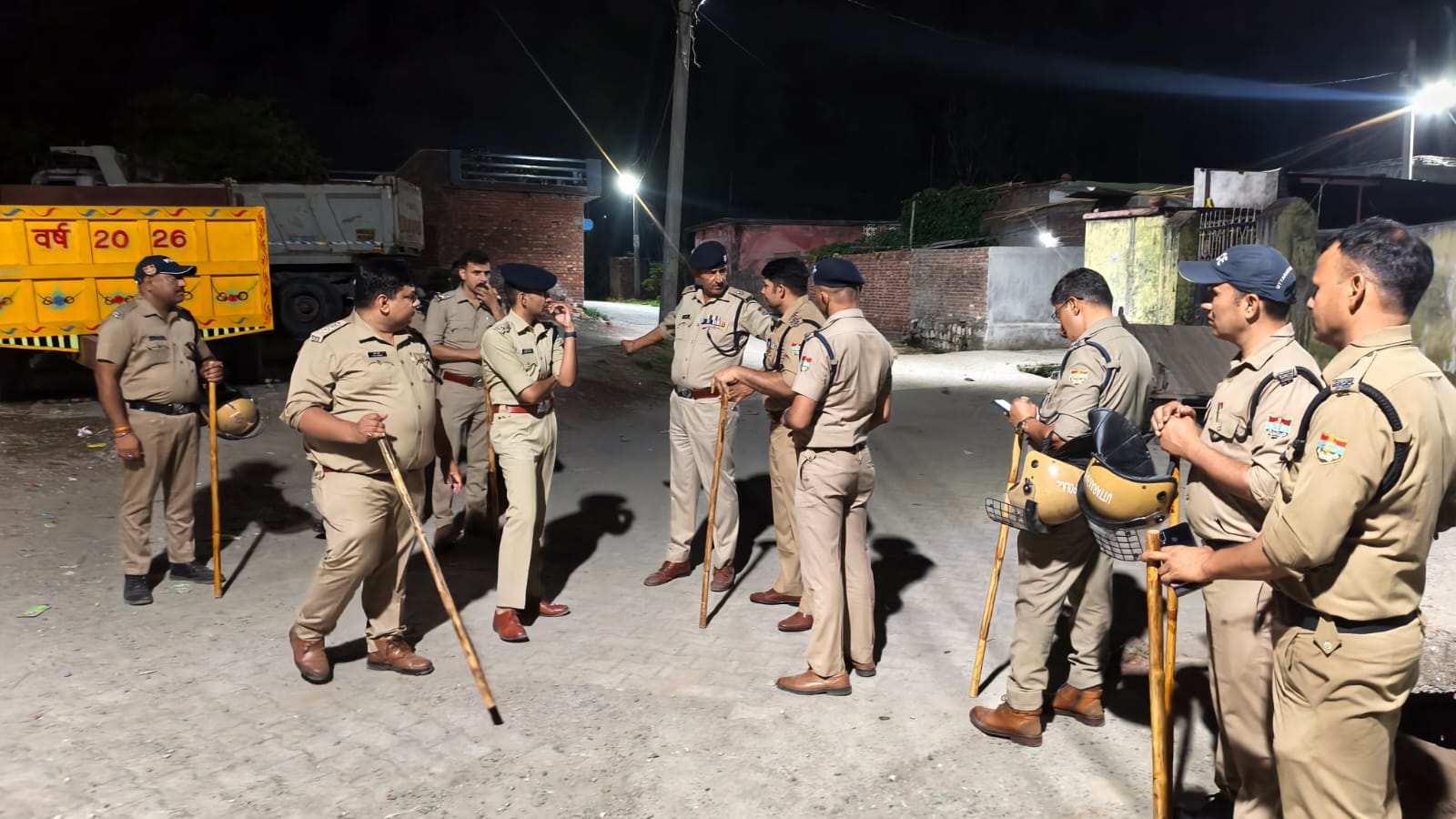 सहसपुर में बवाल के बाद पुलिस