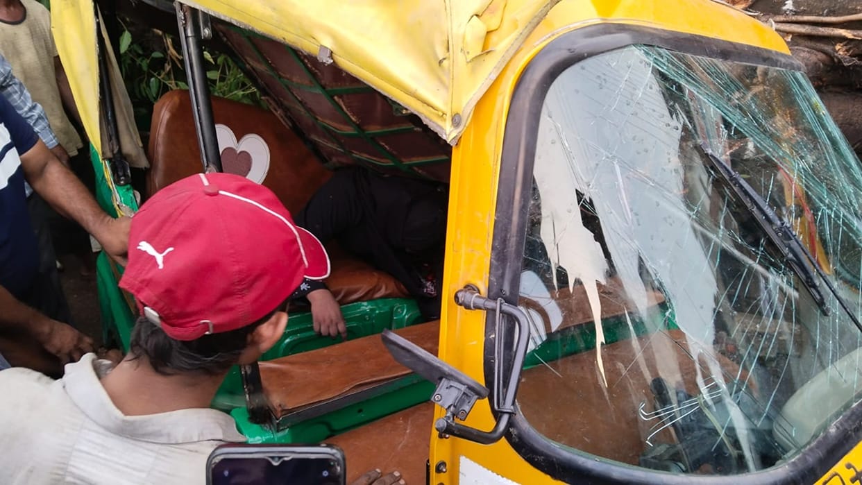 Girl died due to Pakad tree fell on a tempo due to a storm in Budaun