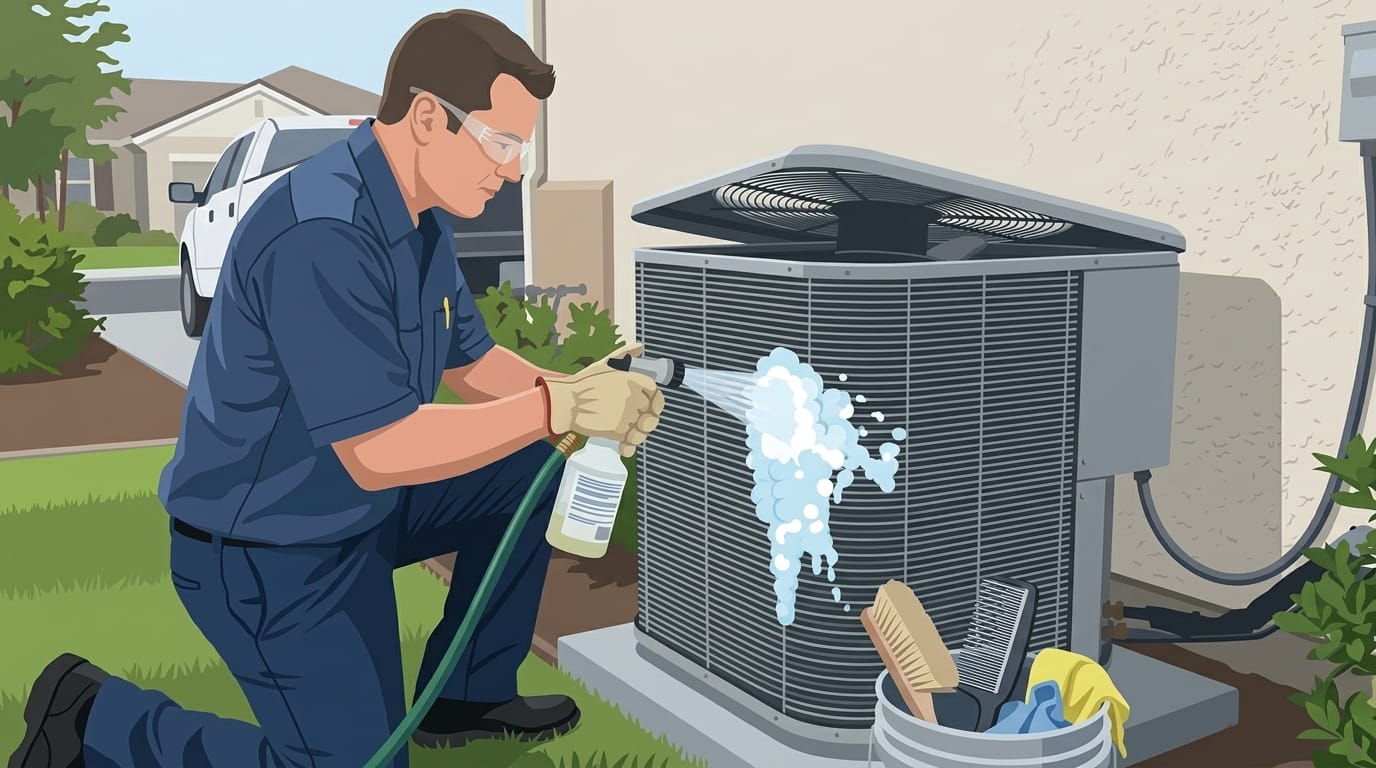 What points should be kept in mind before washing the outdoor unit ko dhote time kin baton ka dhyan rkhe