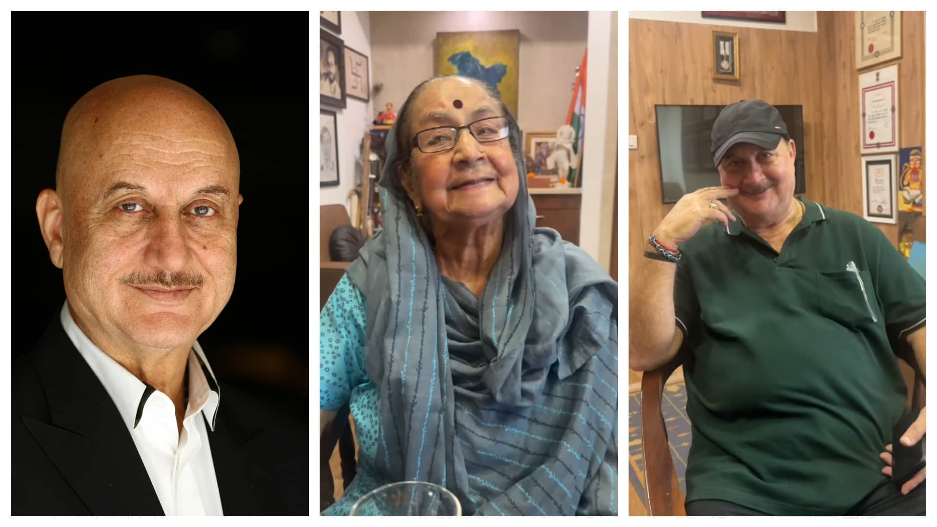 अनुपम खेर-दुलारी खेर और राजू खेर