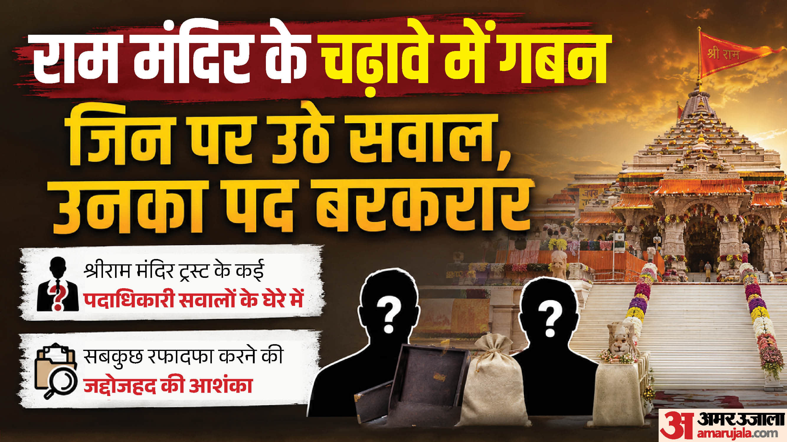 Ayodhya Ram Mandir Donation scam Several office-bearers of the Shri Ram Mandir Trust are under scrutiny