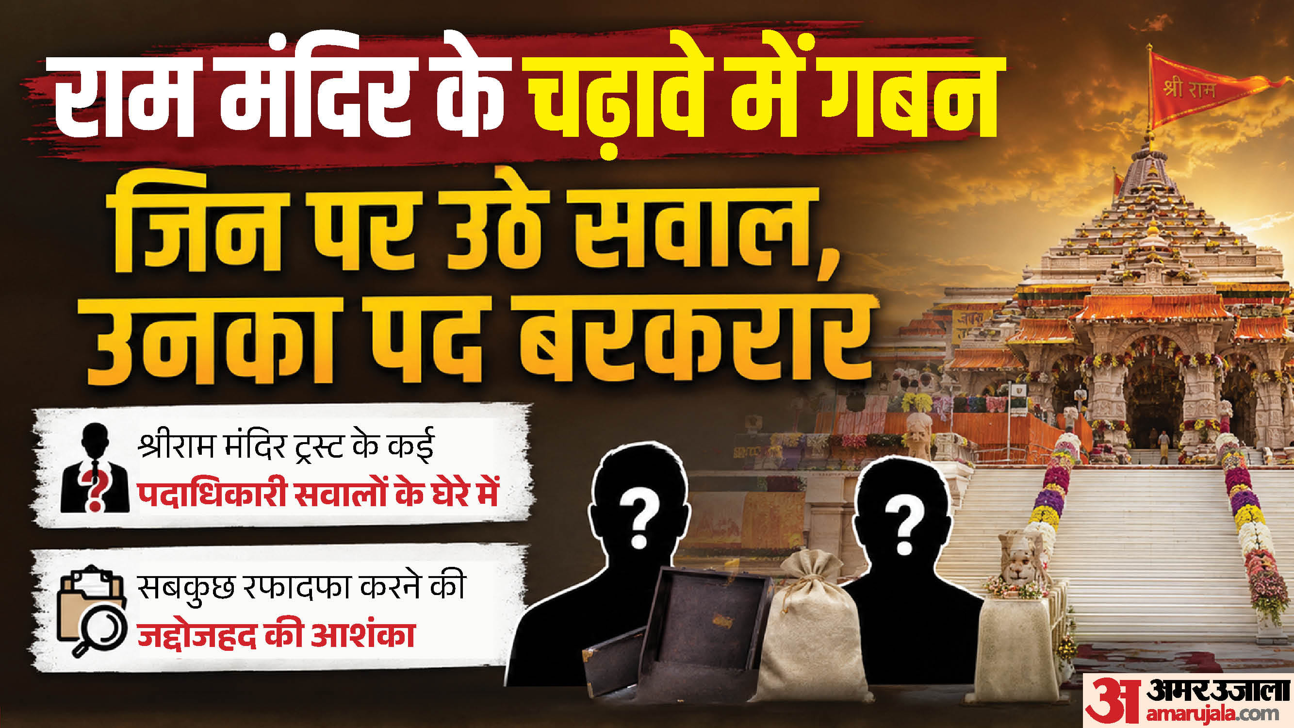 Ayodhya Ram Mandir Donation scam Several office-bearers of the Shri Ram Mandir Trust are under scrutiny
