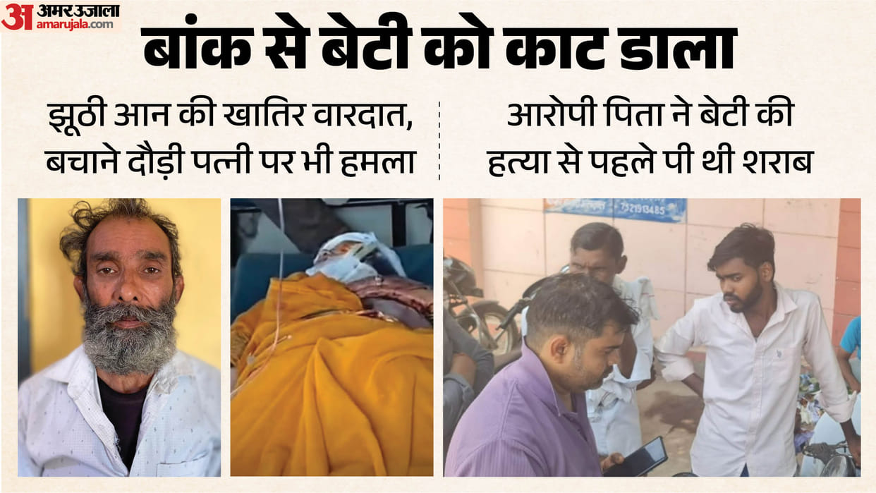 Daughter murdered with repeated blows from a sickle In Firozabad