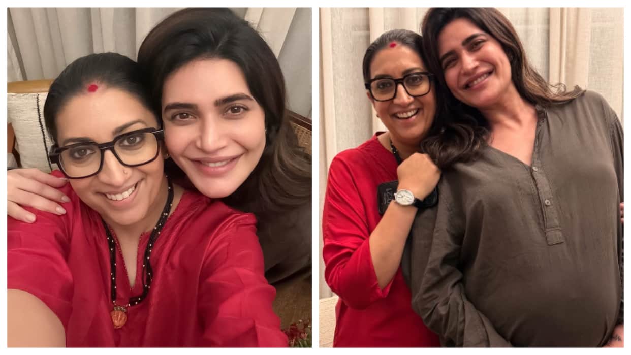 Karishma Tanna has a Kyunki Saas Bhi Kabhi Bahu Thi reunion with Smriti Irani calls it a full circle moment Se