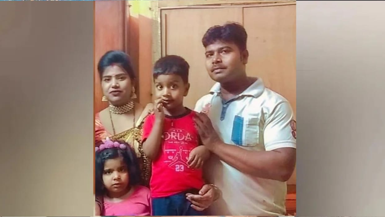 Husband, wife, and son on a motorcycle killed after being hit by a tanker in Kushinagar.