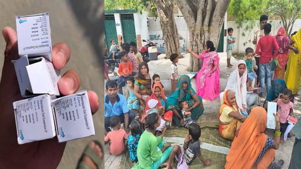 मासूम को बांट दी एक्सपायरी दवाएं।